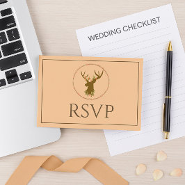 Lovely Beige応答RSVP 出欠カード