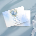 Lovely blue hydrangeas eucalyptus bridal shower  ゲストブック<br><div class="desc">✅ For matching items search 233D in my collections ✅ Celebrate the bride-to-be with this elegant bridal shower guest book featuring watercolor blue hydrangeas, soft eucalyptus greenery, and delicate gold accents. Designed for a romantic and sophisticated celebration, it provides a beautiful space for guests to share wishes and memories. A...</div>