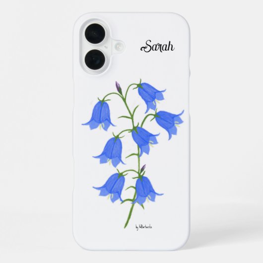  lovely bluebells iPhoneケース (裏面)