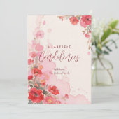 Lovely Botanical Colorful Soft Red Shades Sympathy (スタンド正面)