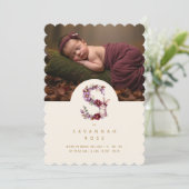 Lovely Bunny Floral S Initial Gold Glitter Newborn (スタンド正面)