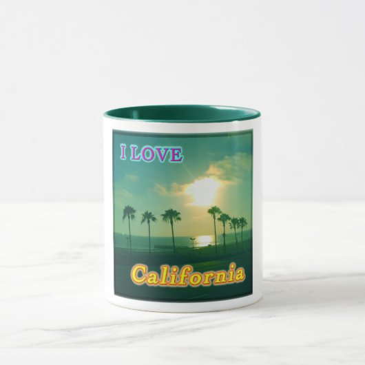「Lovely California 1」カップ マグカップ (中央)