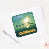 "Lovely California 1"スリッカー スクエアシール (封筒)
