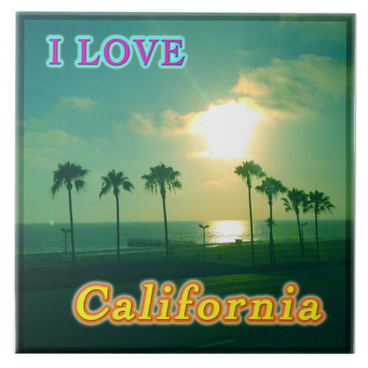 "Lovely California 1"タイル タイル (正面)