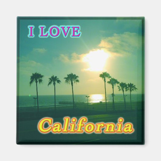 "Lovely California 1"マグネット マグネット (正面)