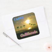 「Lovely California 2」ステッカー スクエアシール (封筒)