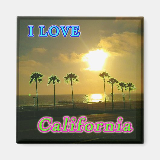 "Lovely California 2"マグネット マグネット (正面)