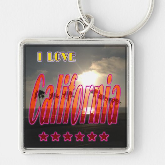 「Lovely California 3」キーチェーン キーホルダー (正面)