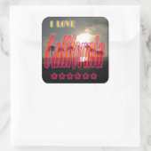 「Lovely California 3」ステッカー スクエアシール (バッグ)