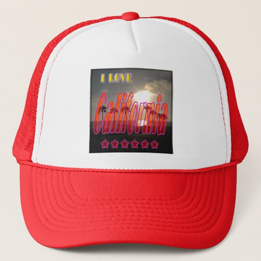 "Lovely California 3"帽子 キャップ (正面)