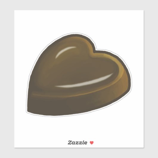 Lovely chocolate heart シール (シート)