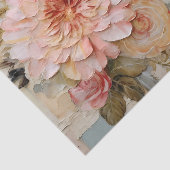Lovely Collage with Painted Florals on Torn Paper 薄葉紙 (詳細)