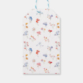 Lovely Colorful Floral Bridal Shower Thank You ギフトタグ (裏面)