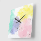 Lovely Colors With a Gentle Touch   スクエア壁時計 (傾斜)