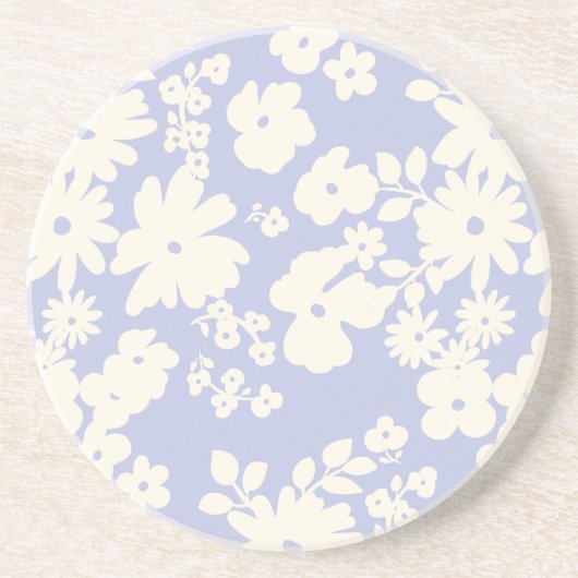 Lovely Daisies Pattern Custom Background Colors  コースター (正面)