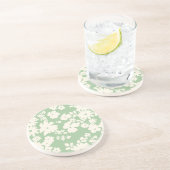 Lovely Daisies Pattern Custom Background Colors  コースター (側面)