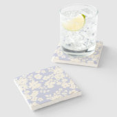 Lovely Daisies Pattern Custom Background Colors  ストーンコースター (横)