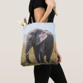LOVELY ELEPHANT トートバッグ (クローズアップ)