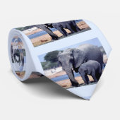 Lovely elephants animals ネクタイ (ロール)