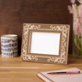 Lovely Etched Wooden Frame Engraved Frames レーザー彫刻フレーム (左)