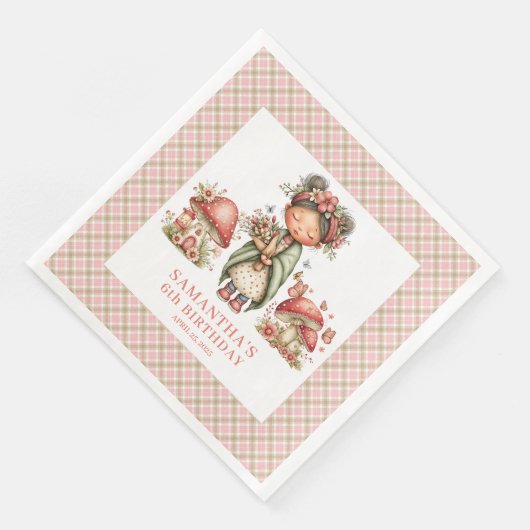 Lovely Fairy Pink Blush Floral Birthday Celebratio (コーナー)