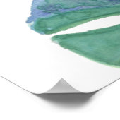 Lovely Fairy Tale For Two Flamingo Tropical Flower ポスター (角)