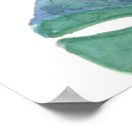 Lovely Fairy Tale For Two Flamingo Tropical Flower ポスター (角)