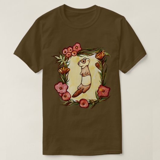 Lovely Ferret Tシャツ (デザイン正面)