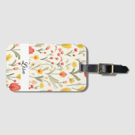 Lovely Floral Luggage Tag ラゲッジタグ