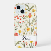 Lovely Floral Phone Case iPhone 15ケース (裏面)