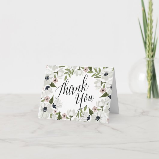  lovely floral thank you card サンキューカード (正面)