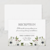  lovely floral wedding reception card エンクロージャーカード (正面/裏面)