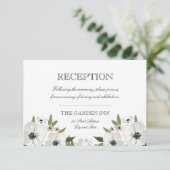  lovely floral wedding reception card エンクロージャーカード (スタンド正面)