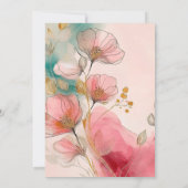  lovely flower engagement party 招待状 (裏面)