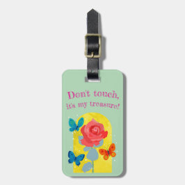 lovely flower tag -red rose- ラゲッジタグ