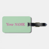 lovely flower tag -red rose- ラゲッジタグ (裏面横)