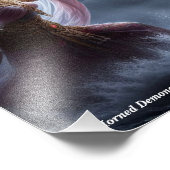 Lovely girl figthing a monster フォトプリント            (角)