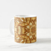 Lovely golden abstract pattern コーヒーマグカップ (正面左)