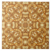 Lovely golden abstract pattern タイル (正面)