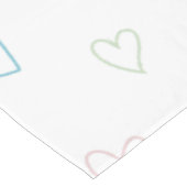 Lovely hearts pattern - Shower Curtain - Large テーブルクロス (アングル)