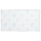 Lovely hearts pattern - Shower Curtain - Large 枕カバー (正面左)