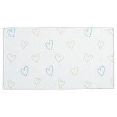Lovely hearts pattern - Shower Curtain - Large 枕カバー (正面右)