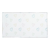 Lovely hearts pattern - Shower Curtain - Large 枕カバー (裏面-左)