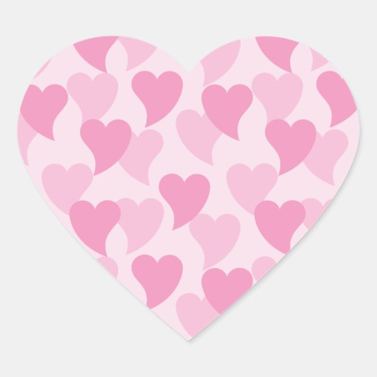 Lovely Hearts Seamless Pattern ハートシール (正面)