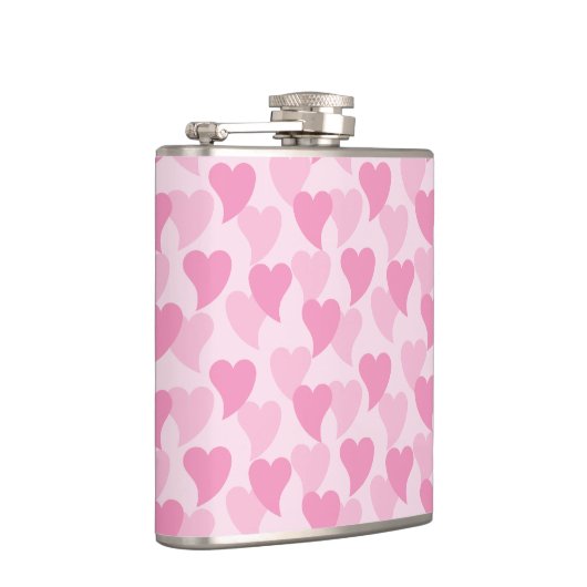 Lovely Hearts Seamless Pattern フラスク (右)