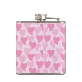 Lovely Hearts Seamless Pattern フラスク (裏面)