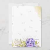  lovely hydrangea 招待状 (裏面)