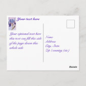  lovely iris 水彩ポストカード ポストカード (裏面)