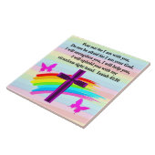 LOVELY ISAIAH 41:10 BIBLE VERSEデザイン タイル (側面)