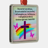 LOVELY ISAIAH 41:10 BIBLE VERSEデザイン メタルオーナメント (右)